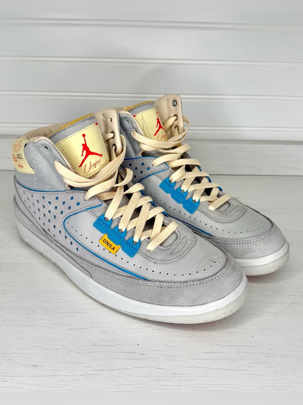 Jordan 2 Retro x LA Union collab. Excellent used condition. No box. Size US 9.5
